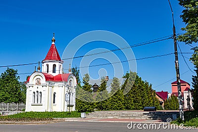 Chapel of St. George the Victorious in the Russian city of Myshkin Editorial Stock Photo