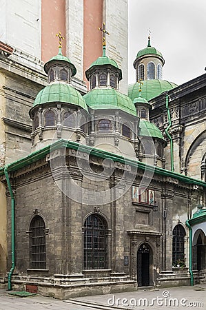 Chapel of Three Prelates, Lviv Stock Photo