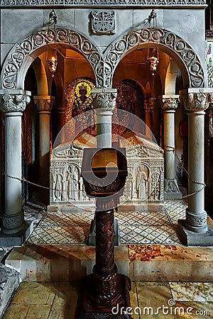 The chapel in Samtavro Monastery in Mtskheta, Georgia Editorial Stock Photo