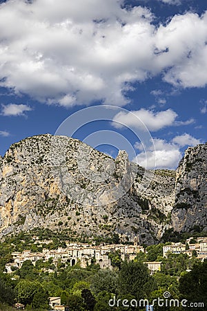 Chapelle Notre-Dame, Moustiers-Sainte-Marie, Alpes-de-Haute-Provence, Provence, France Stock Photo