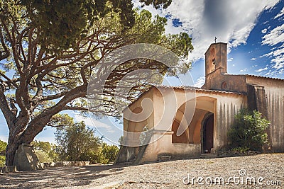 Chapelle Sainte-Anne of Saint-Tropez, france Stock Photo