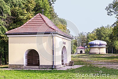 Chapels of Way of Cross in Kalwaria Zebrzydowska , Poland. Editorial Stock Photo