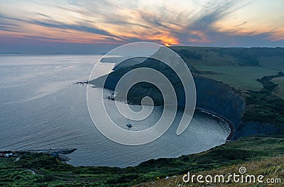 Chapman`s Pool, Purbeck, Dorset, England Stock Photo