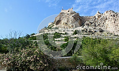 Mount Benacantil in Alicante Stock Photo