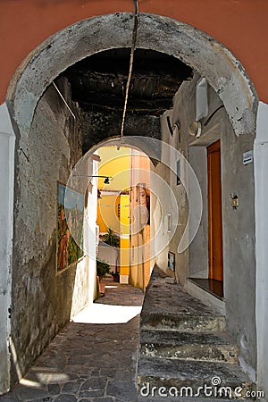 The Calabrian town of San Nicola Arcella, Italy. Editorial Stock Photo