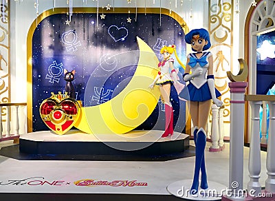 Characters in Sailor Moon Editorial Stock Photo
