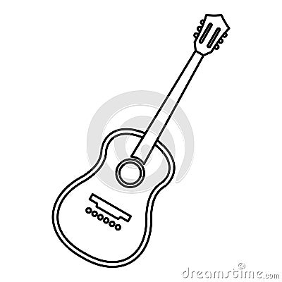 Charango stringed acoustic instrument icon Vector Illustration