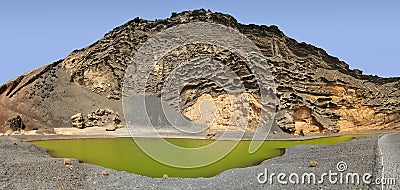 Charco de los Clicos, Lanzarote Stock Photo