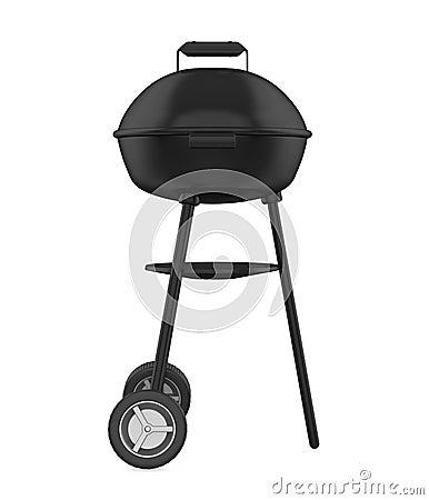 Charcoal Grill Isolated Stock Photo