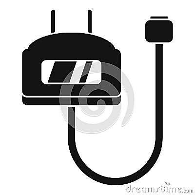 Charge vape set icon, simple style Cartoon Illustration