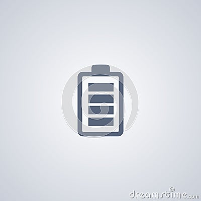 Charged battery , vector best flat icon Vector Illustration