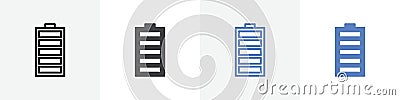 charged icon vector set use for web ui or app Vector Illustration
