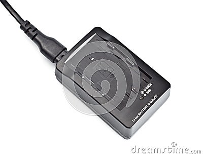 Charger for lithium-ion batteries Stock Photo