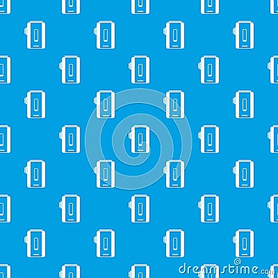 Charger pattern seamless blue Vector Illustration
