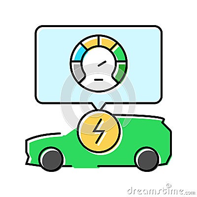 charging speed electric color icon vector illustration Vector Illustration