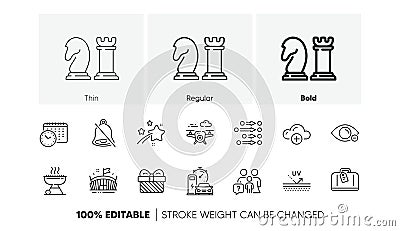 Charging station, Cloud computing and Drone line icons. For web app, printing. Line icons. Vector Vector Illustration