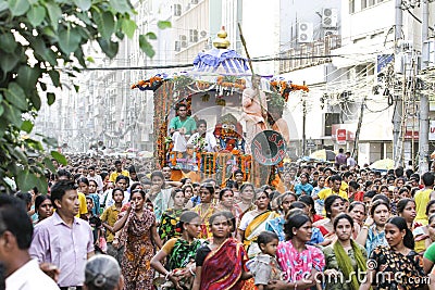 Chariot festival at Dhaka Editorial Stock Photo
