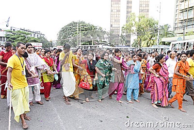 Chariot festival at Dhaka Editorial Stock Photo