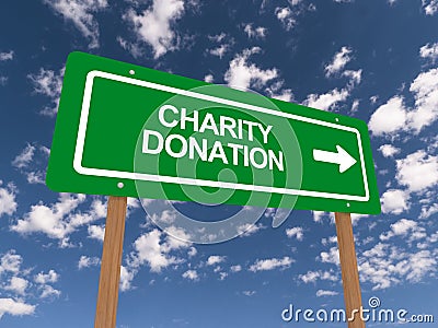 Charity donation Stock Photo