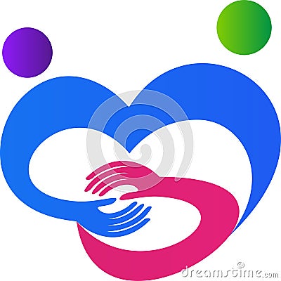 Charity logo Vector Illustration