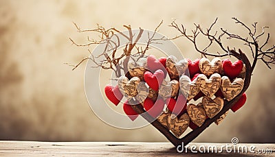 Charity, love, and donation concept with infographics background for international cardiology day Stock Photo