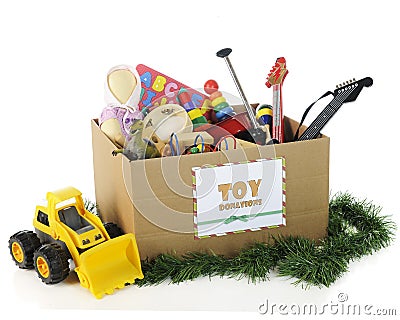 Charity Toys for Christmas Stock Photo