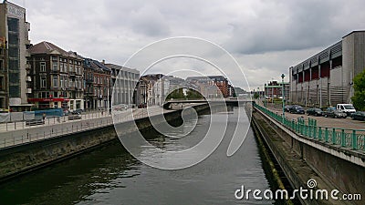 Charleroi - a city in Belgium Editorial Stock Photo