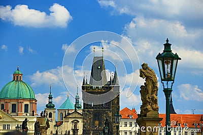 Charles Bridge, Old Town, Prague, Czech republic Stock Photo