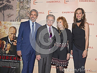 Charles Cohen, Regis Philbin, Joy Philbin, and Clo Cohen Editorial Stock Photo