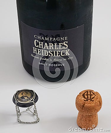 Charles Heidsieck Champagne Brut Reserve Editorial Stock Photo