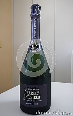 Charles Heidsieck Champagne Brut Reserve Editorial Stock Photo