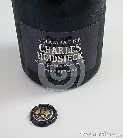 Charles Heidsieck Champagne Brut Reserve Editorial Stock Photo