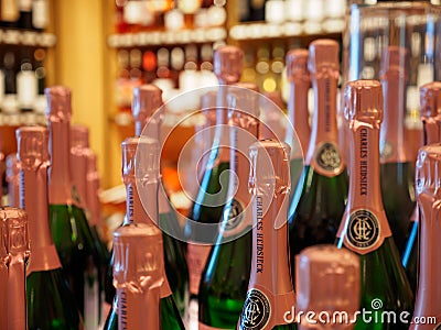 Charles Heidsieck Rose Reserve Champagne, Paris, France Editorial Stock Photo