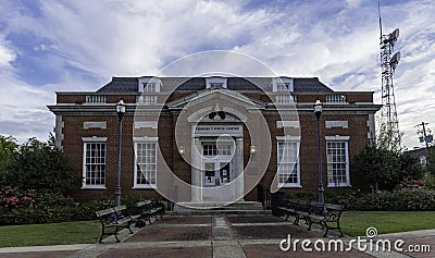 Charles T. Porch Center in Alexander City Editorial Stock Photo