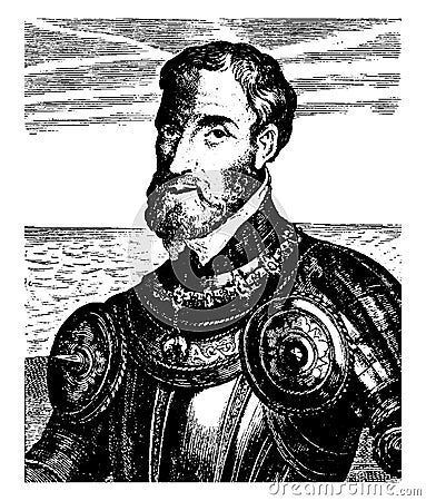 Charles V, vintage illustration Vector Illustration