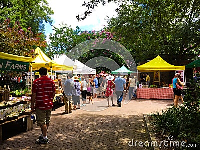 Charleston Farmers Market Editorial Stock Photo