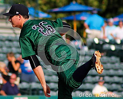 Charleston RiverDogs pitcher Justin Kamplain Editorial Stock Photo