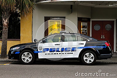 Charleston, SC, police cruiser. Editorial Stock Photo