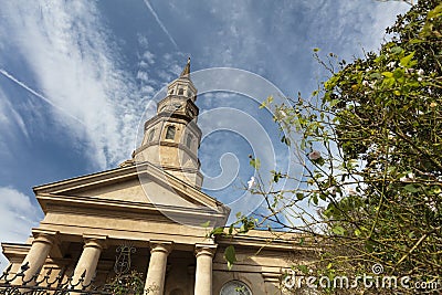 Charleston, South Carolina, United States, Novemner 2019, Saint Philips Church Editorial Stock Photo