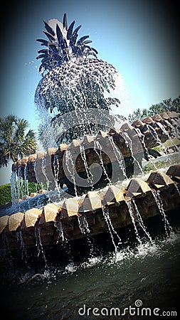 Charleston Waterfront Park SC Stock Photo