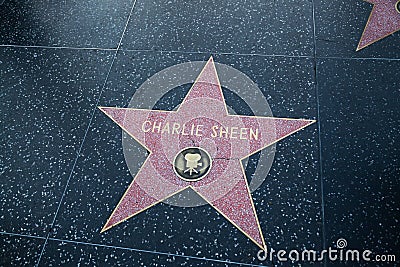 Charlie Sheen Hollywood Star Editorial Stock Photo