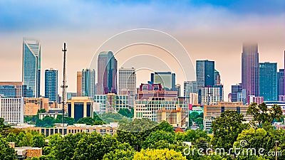 Charlotte, NC skyline Stock Photo