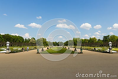 Charlottenburg Palace gardens German: Schloss Editorial Stock Photo