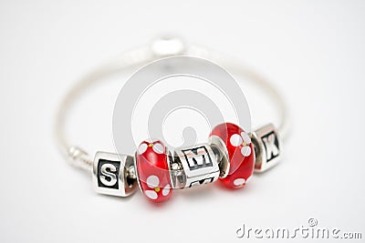 Charm bracelet Stock Photo