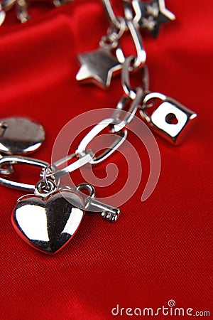 Charm bracelet Stock Photo