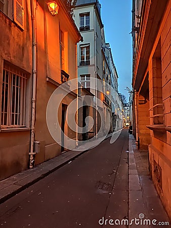 Charmful Paris. Visconti street Stock Photo