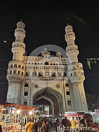 Charminar Hyderabad oldcity tourism tourist place famous Hyderabad biryani Editorial Stock Photo