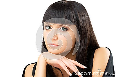 Charming brunette Stock Photo