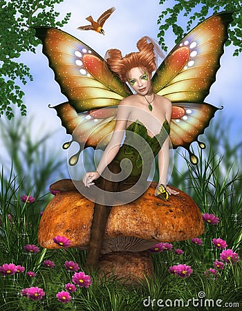 Charming Fairy Stock Photo