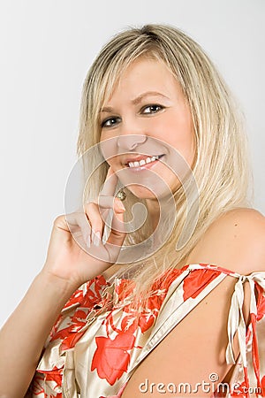 Charming lady Stock Photo